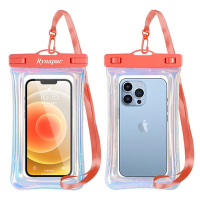 Multicolored Flotation Cell Phone Waterproof Pouch