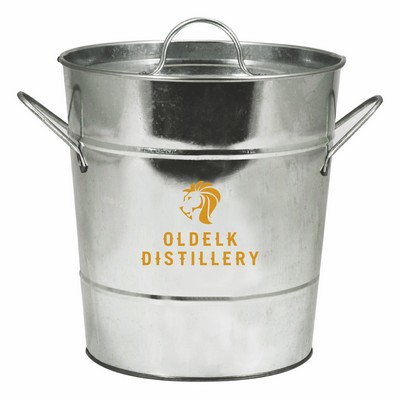 Galvanized Metal Ice Bucket by Twine