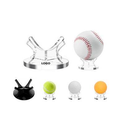 Acrylic Baseball Display Stand With Non-Slip Pads