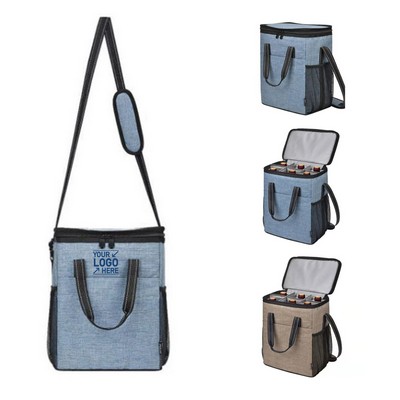 Cutsom 6 Bottle Cooler Wine Tote