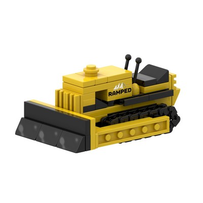 Bulldozer Semi-Custom Stock Toy Brick Kit