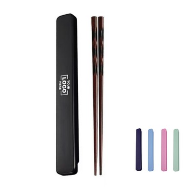 Reusable Bamboo Chopsticks Set with Storage Box