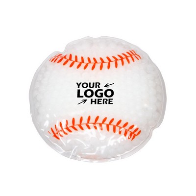 Baseball Shaped Hot Cold Pack with Gel Beads