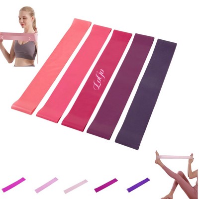 Five - Piece Set Of Yoga Resistance Bands