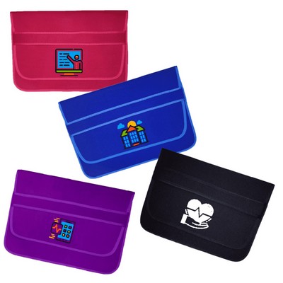 Laptop Sleeve with Flap in Closure - Neoprene