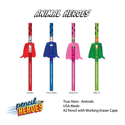 Pencil Heroes® - Animal Series - Individually Bagged Unassembled