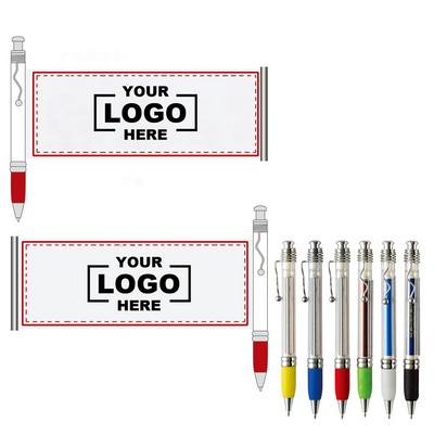 Personalized Colorful Scroll Banner Pen