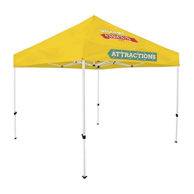 10' Economy Tent Kit (Full-Color Imprint, 2 Locations)