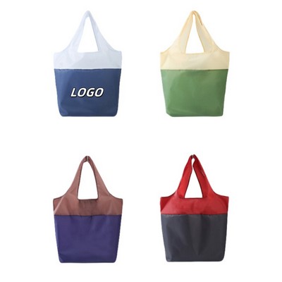 Two-Tone Fodable Grocery Shopping Bags