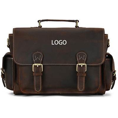 Lady Leather Messenger Bag