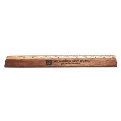 Solid Two Tone Wood Ruler