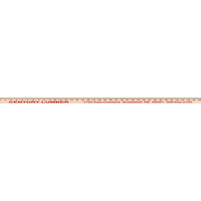 Clear Lacquered Yardstick (5/32" Thick)