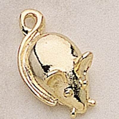 Mouse w/ Looped Tail Marken Design Cast Lapel Pin (Up to 3/4")