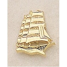 Tall Ship Marken Design Cast Lapel Pin (Up to 3/4")