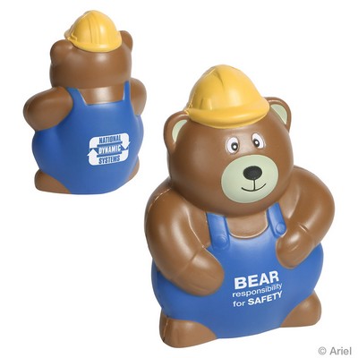 Construction Worker Bear Stress Reliever