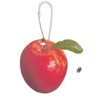 Apple Fruit Zipper Pull