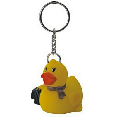 Rubber Business Duck Key Chain©