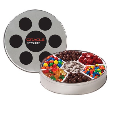 Large Film Reel Tin - 7 Way Candy Tin