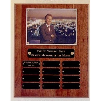 Bristol Series Plaque w/ Photo & 12 Name Plates (10 1/2"x13")