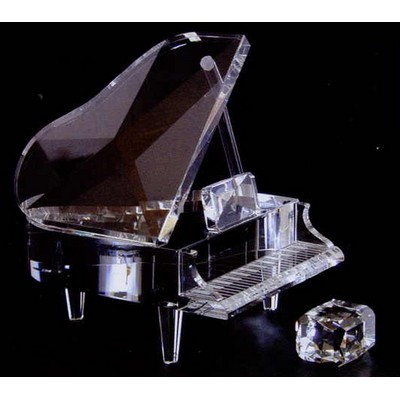 Optic Crystal Mid Piano Figurine Set