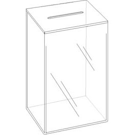 Clear Acrylic Sealed Coin Box