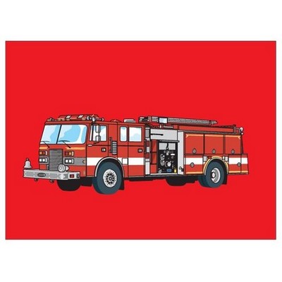 Fire Truck Rectangle Metal Photo Magnet (2"x3")