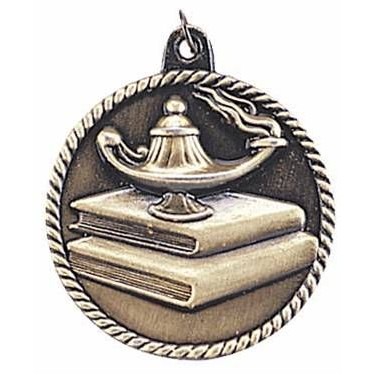 Medals, "Lamp-of-Knowledge" - 2" High Relief