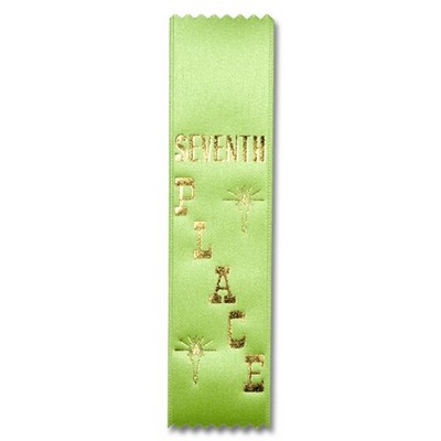 2"x8" 7th Place Stock Lapel Award Ribbon