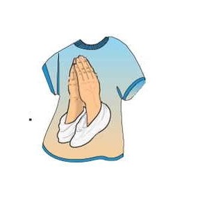 Praying Hands T-Shirt Lapel Pin