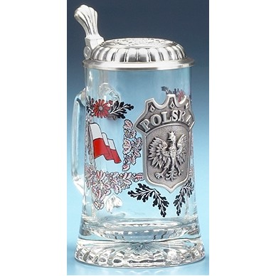 Polska Glass Stein Mug