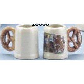 2 1/8" Mini Oktoberfest 2005 Stein w/Pretzel Handle