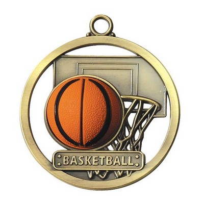 Medals, "Basketball" - 2" - Rubber Game Ball Insert