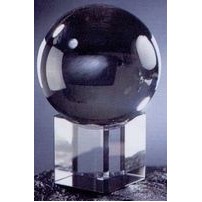 Optic Crystal Sphere Award w/Base