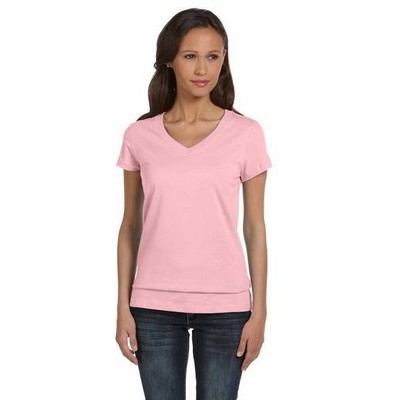 Bella+Canvas® Women's Jersey V-Neck Tee Shirt