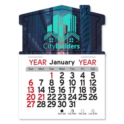 Adhesive Peel-N-Stick® Calendar - House