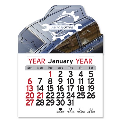 Adhesive Peel-N-Stick® Calendar - Car