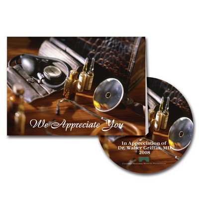 Medical Professionals Appreciation Greeting Card with Matching CD