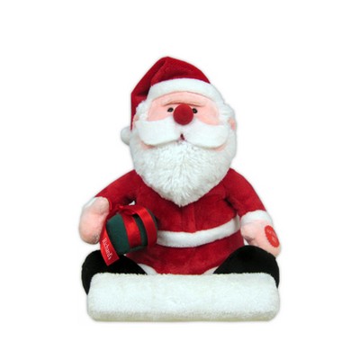 Custom Plush Santa on Sled