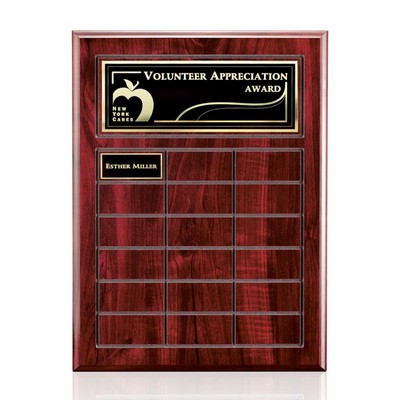 Antwerp Perpetual Plaque - Cherry Finish 18 Plate