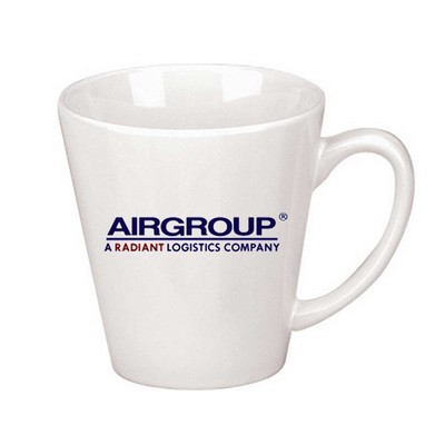 12 Oz. White Funnel Mug