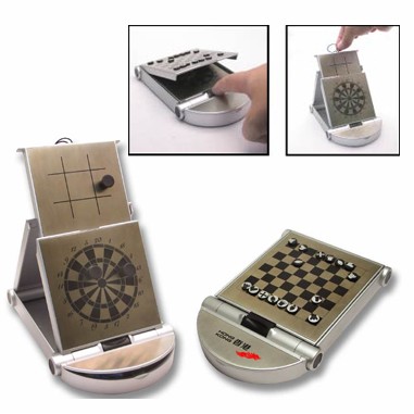 Dart, Chess, Checker, Tic Tac Toe Combination Game Set (Screen)