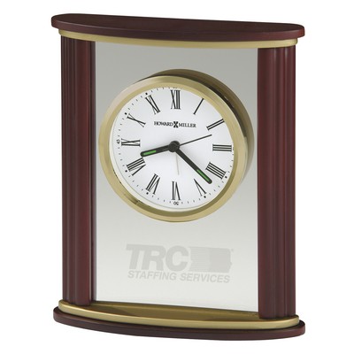 Howard Miller Victor Rectangle Wood & Glass Alarm Clock