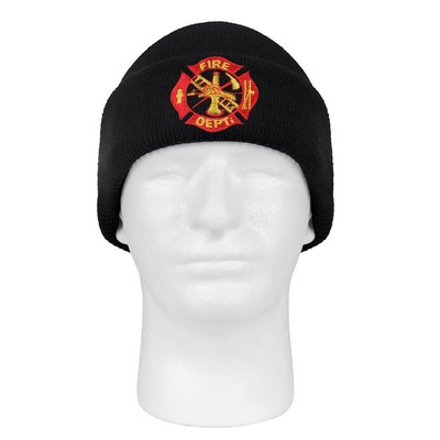 Fire Dept. Embroidered Watch Cap