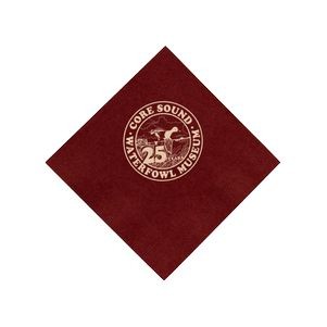 Beverage Napkin - Burgundy - Tradition