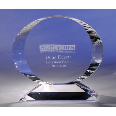 Prosperity Crystal Award (6")