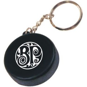 Hockey Puck Stress Reliever Keychain