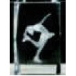 3D Dancer Optical Crystal Award (2"x2"x3")