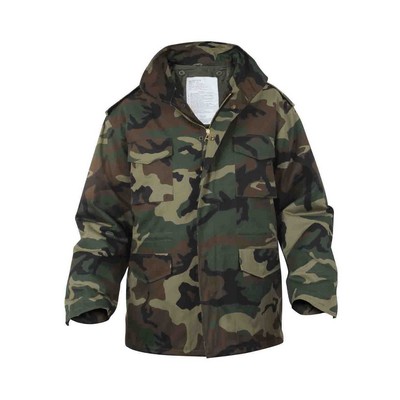 Woodland Camouflage M-65 Military Field Jacket (5XL)