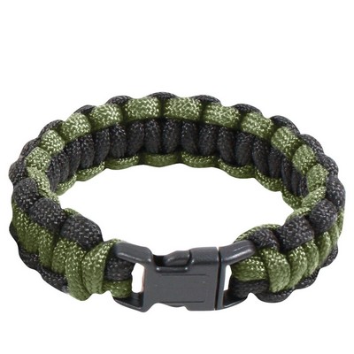 Olive Drab/Black Paracord Bracelet