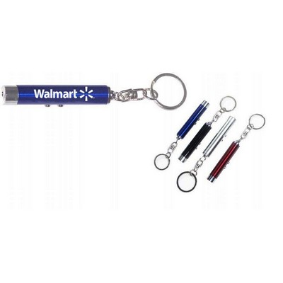 2-in-1 Laser Pointer & LED Flashlight Keychain (9 Week Production)